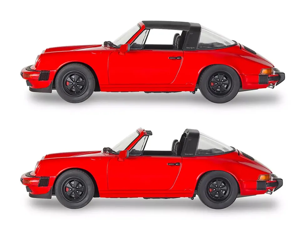Level 4 Model Kit Porsche 911 Carrera 3.2 Targa 2-in-1 Kit 1/24 Scale Model Revell 85-4527