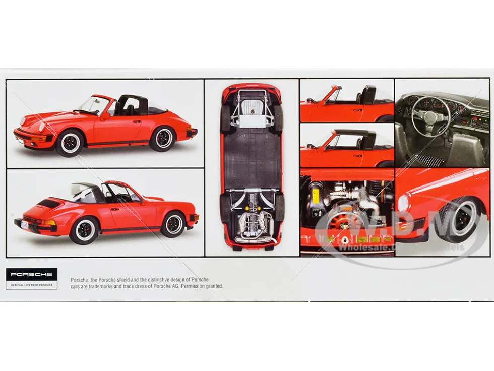 Level 4 Model Kit Porsche 911 Carrera 3.2 Targa 2-in-1 Kit 1/24 Scale Model Revell 85-4527