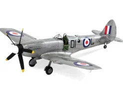 Level 2 Model Kit Supermarine Spitfire FR Mk.XIV Fighter Aircraft with 2 Scheme Options 1/48 Plastic Model Kit Airfix A05135