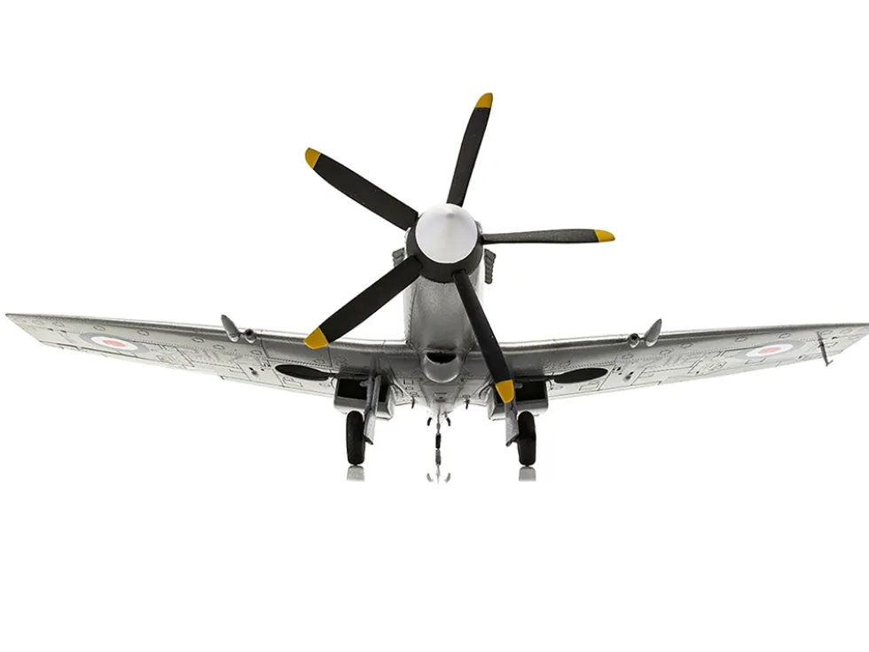 Level 2 Model Kit Supermarine Spitfire FR Mk.XIV Fighter Aircraft with 2 Scheme Options 1/48 Plastic Model Kit Airfix A05135