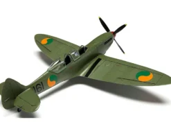 Level 2 Model Kit Supermarine Spitfire Tr.9 Fighter Aircraft with 2 Scheme Options 1/48 Plastic Model Kit by Airfix
