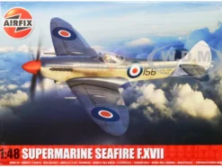 Level 3 Model Kit Supermarine Seafire F XVII Fighter Aircraft with 3 Scheme Options 1/48 Plastic Model Kit by Airfix A06102A