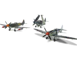 Level 3 Model Kit Supermarine Seafire F XVII Fighter Aircraft with 3 Scheme Options 1/48 Plastic Model Kit by Airfix A06102A