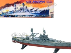 Level 4 Model Kit USS Arizona Pacific Fleet Battleship Memorial to the Tragedy of Pearl Harbor 1/426 Scale Model Revell 85-0302