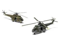 Level 2 Model Kit Westland Puma HC.1 Helicopter with 2 Scheme Options 1/72 Plastic Model Kit by Airfix