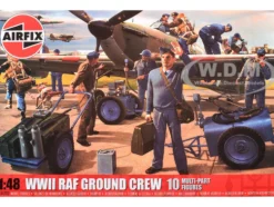 Level 1 Model Kit WWII RAF Ground Crew Figure and Accessory Set 1/48 Plastic Model Kit by Airfix
