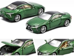 Lexus LC500 Nori Green Metallic Black Top Limited Edition 1200 pieces 1/64 Diecast Model Car Era Car LS21LCRN60