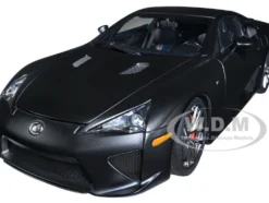 Lexus LFA Matt Black 1/18 Model Car Autoart 78852