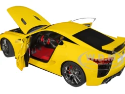 Lexus LFA Pearl Yellow Red Black Interior 1/18 Model Car Autoart 78854