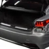 Lexus LS500h Manganese Luster Gray Metallic Crimson Black Interior 1/18 Model Car Autoart 78867