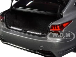 Lexus LS500h Manganese Luster Gray Metallic Crimson Black Interior 1/18 Model Car Autoart 78867