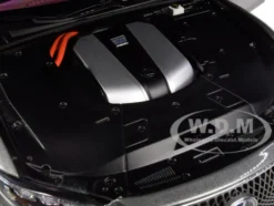 Lexus LS500h Manganese Luster Gray Metallic Crimson Black Interior 1/18 Model Car Autoart 78867