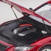 Lexus LS500h Morello Red Metallic Chrome Wheels 1/18 Model Car Autoart 78869