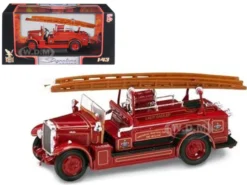 1934 Leyland FK-1 Fire Engine Red 1/43 Diecast Car Model Road Signature 43009