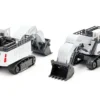 Liebherr R9800 Mining Excavator White and Gray 1/87 HO Diecast Model Siku 1798