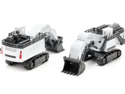 Liebherr R9800 Mining Excavator White and Gray 1/87 HO Diecast Model Siku 1798
