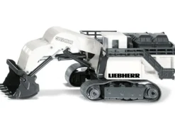 Liebherr R9800 Mining Excavator White and Gray 1/87 HO Diecast Model Siku 1798