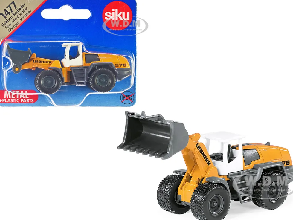 Liebherr 576 Wheel Loader Yellow with White Top Diecast Model Siku 1477