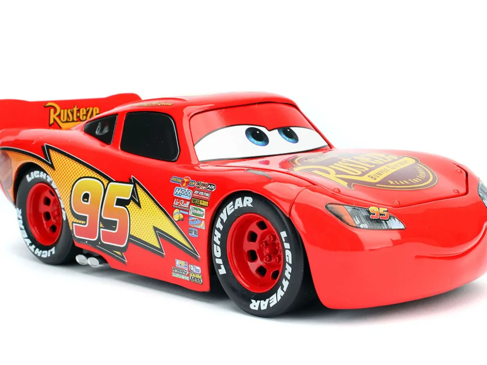Lightning McQueen #95 Red Extra Wheels Disney & Pixar Cars Movie Hollywood Rides Series Diecast Model Car Jada 97751