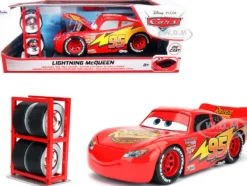 Lightning McQueen #95 Red Extra Wheels Disney & Pixar Cars Movie Hollywood Rides Series Diecast Model Car Jada 97751