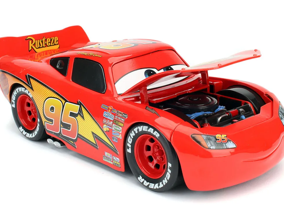 Lightning McQueen #95 Red Extra Wheels Disney & Pixar Cars Movie Hollywood Rides Series Diecast Model Car Jada 97751