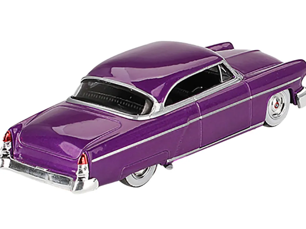 1954 Lincoln Capri Hot Rod Purple Metallic Limited Edition to 3600 pieces Worldwide 1/64 Diecast Model Car by Mini GT