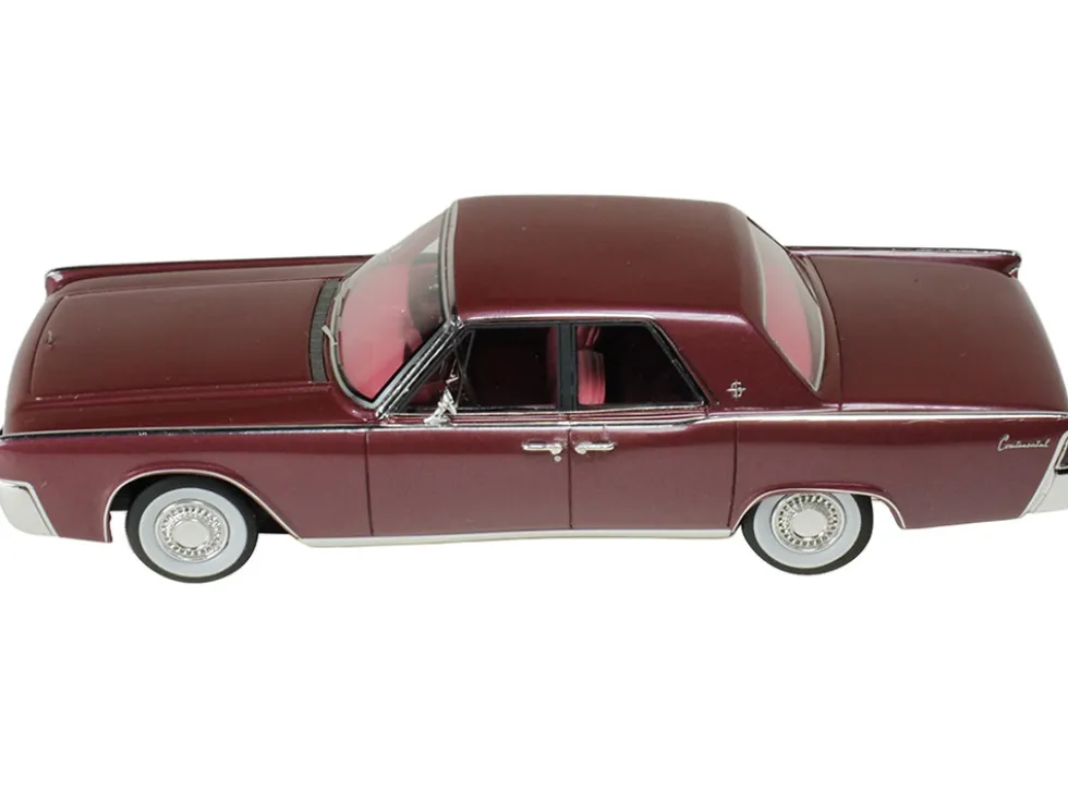 1962 Lincoln Continental Royal Red Metallic with Red Interior Limited Edition to 200 pieces Worldwide 1/43 Model Car by Goldvarg Collection