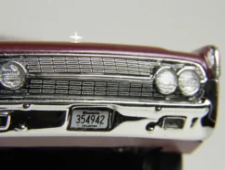 1962 Lincoln Continental Royal Red Metallic with Red Interior Limited Edition to 200 pieces Worldwide 1/43 Model Car by Goldvarg Collection
