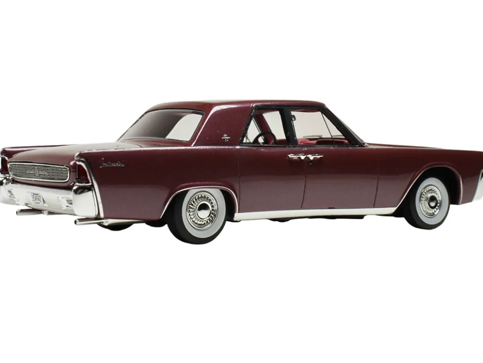 1962 Lincoln Continental Royal Red Metallic with Red Interior Limited Edition to 200 pieces Worldwide 1/43 Model Car by Goldvarg Collection