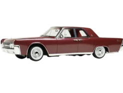 1962 Lincoln Continental Royal Red Metallic with Red Interior Limited Edition to 200 pieces Worldwide 1/43 Model Car by Goldvarg Collection