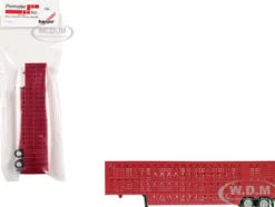 Livestock Trailer Red 1/87 (HO) Plastic Model by Promotex