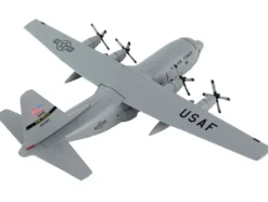 Lockheed C 130 Hercules Transport Aircraft Spare 617 United States Air Force 1/200 Diecast Model Airplane Postage Stamp PS5330-3