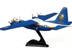 Lockheed C 130 Hercules Transport Aircraft Fat Albert Blue Angels 1/200 Diecast Model Airplane Postage Stamp PS5330-2