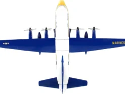 Lockheed C 130 Hercules Transport Aircraft Fat Albert Blue Angels 1/200 Diecast Model Airplane Postage Stamp PS5330-2