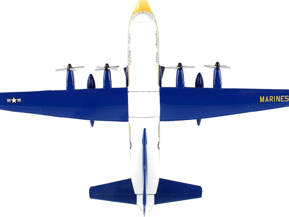 Lockheed C 130 Hercules Transport Aircraft Fat Albert Blue Angels 1/200 Diecast Model Airplane Postage Stamp PS5330-2