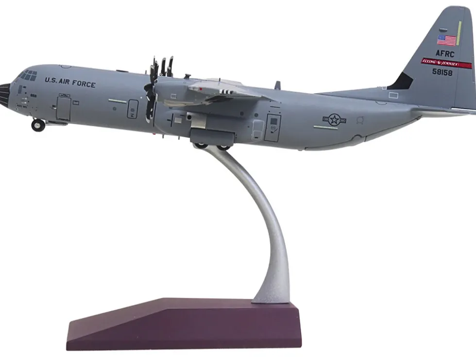 Lockheed C-130J-30 Super Hercules Transport Aircraft "05-8158, Flying Jennies, 815th Airlift Squadron, Keesler Air Force Base" United States Air Force "Gemini 200" Series 1/200 Diecast Model Airplane by GeminiJets