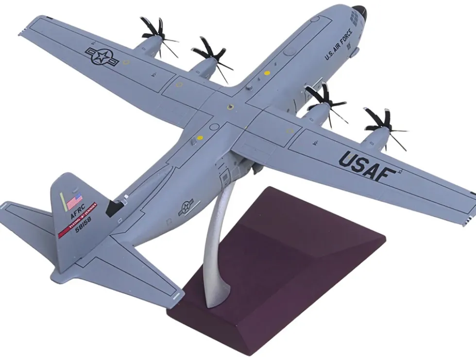 Lockheed C-130J-30 Super Hercules Transport Aircraft "05-8158, Flying Jennies, 815th Airlift Squadron, Keesler Air Force Base" United States Air Force "Gemini 200" Series 1/200 Diecast Model Airplane by GeminiJets