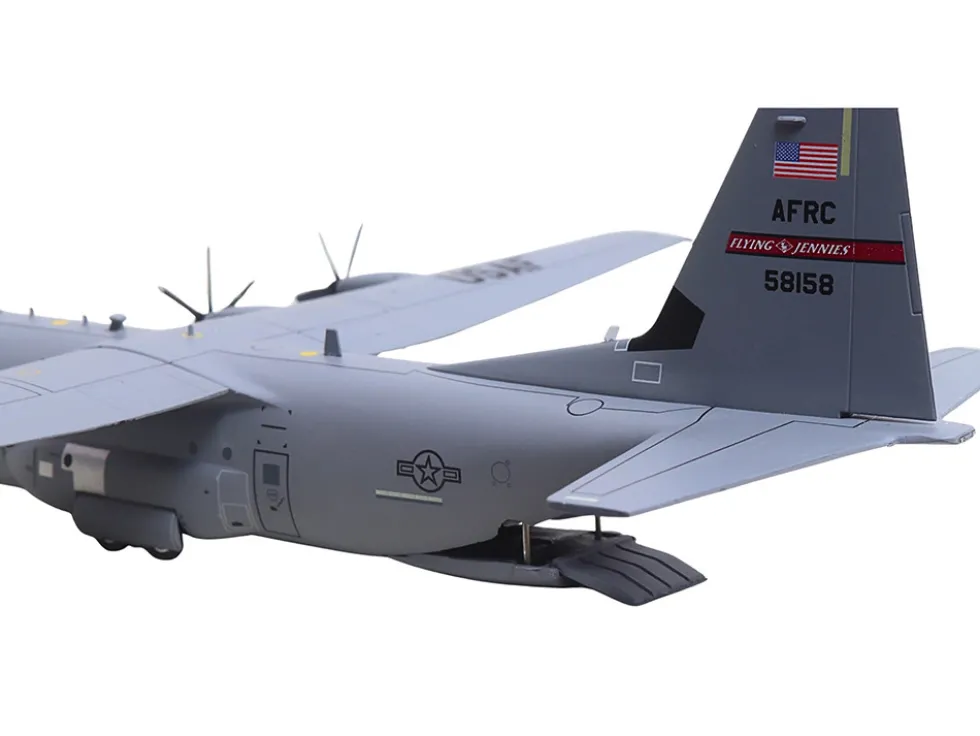 Lockheed C-130J-30 Super Hercules Transport Aircraft "05-8158, Flying Jennies, 815th Airlift Squadron, Keesler Air Force Base" United States Air Force "Gemini 200" Series 1/200 Diecast Model Airplane by GeminiJets