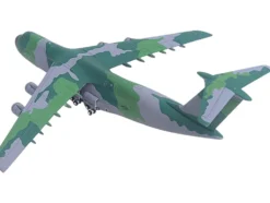 Lockheed C-5M Super Galaxy Transport Aircraft "New York Air National Guard, 105th Airlift Wing, Stewart Air National Guard Base" United States Air Force (68-0226) Green Camouflage "Gemini Macs" Series 1/400 Diecast Model Airplane by GeminiJets