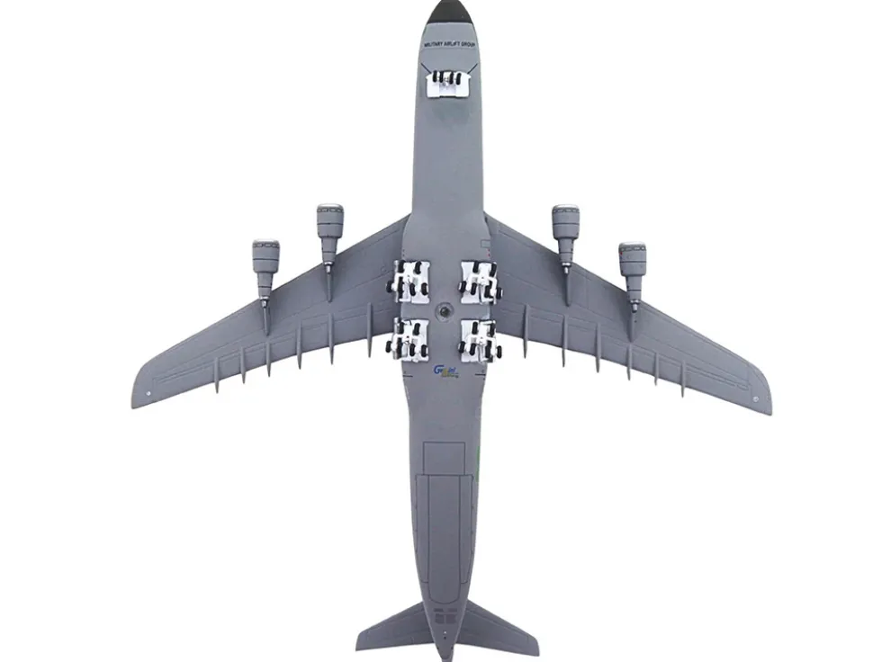 Lockheed C-5M Super Galaxy Transport Aircraft "New York Air National Guard, 105th Airlift Wing, Stewart Air National Guard Base" United States Air Force (68-0226) Green Camouflage "Gemini Macs" Series 1/400 Diecast Model Airplane by GeminiJets