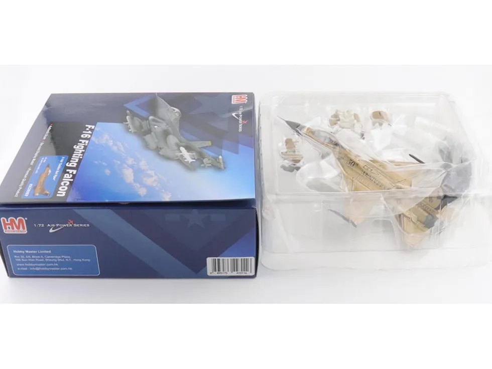 Lockheed F-16A Fighting Falcon Fighter Aircraft "85-1565, Golden Bat Viper, 185 ARW, Iowa ANG, Squadron 50th Anniversary" (2022) United States Air Force "Air Power Series" 1/72 Diecast Model by Hobby Master