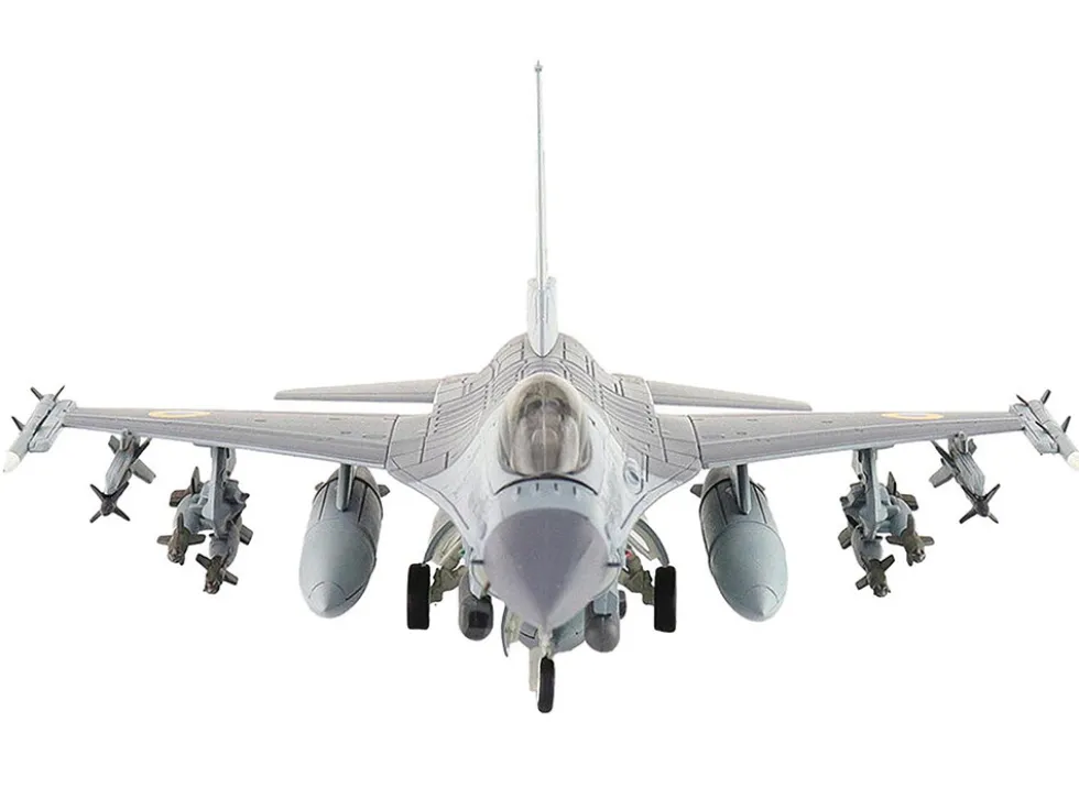 Lockheed F-16AM Fighting Falcon Fighter Aircraft "UA24-3596, Pylon Integrated Dispenser System Plus" (2024) Ukrainian Air Force "Air Power Series" 1/72 Diecast Model by Hobby Master