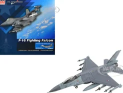 Lockheed F-16AM Fighting Falcon Fighter Aircraft "313 Squadron, Afghanistan" (2008) Royal Netherlands Air Force (RNLAF) "Air Power Series" 1/72 Diecast Model by Hobby Master