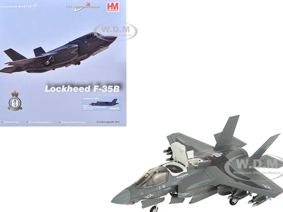 Lockheed F-35B Lightning II Aircraft (Beast Mode) "169623, VMFA-242 Bats, Iwakuni, Japan" (2024) United States Marine Corps "Air Power Series" 1/72 Diecast Model by Hobby Master