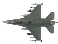 Lockheed F-16C Fighting Falcon Fighter Aircraft "88-0545, 138th Fighter Wing, Oklahoma Air National Guard" (2024) United States Air Force "Air Power Series" 1/72 Diecast Model by Hobby Master