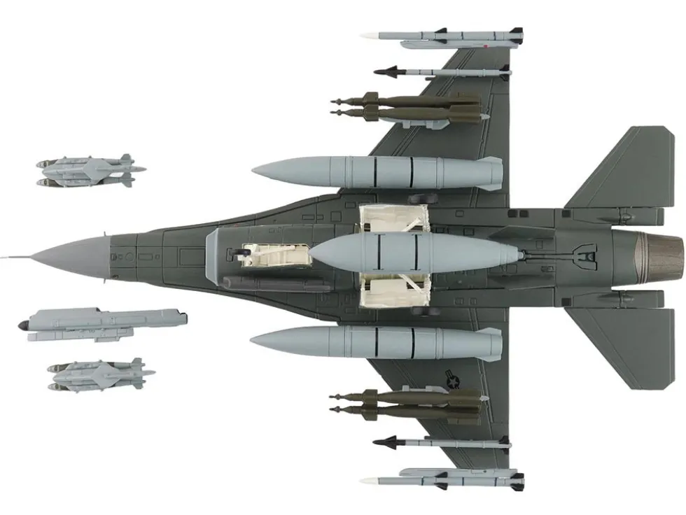 Lockheed F-16C Fighting Falcon Fighter Aircraft "88-0545, 138th Fighter Wing, Oklahoma Air National Guard" (2024) United States Air Force "Air Power Series" 1/72 Diecast Model by Hobby Master