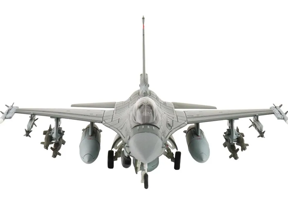 Lockheed F-16C Fighting Falcon Fighter Aircraft "88-0545, 138th Fighter Wing, Oklahoma Air National Guard" (2024) United States Air Force "Air Power Series" 1/72 Diecast Model by Hobby Master