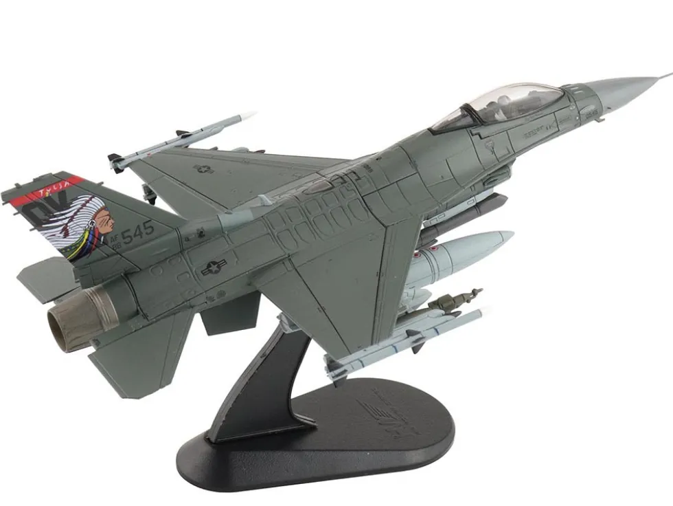 Lockheed F-16C Fighting Falcon Fighter Aircraft "88-0545, 138th Fighter Wing, Oklahoma Air National Guard" (2024) United States Air Force "Air Power Series" 1/72 Diecast Model by Hobby Master