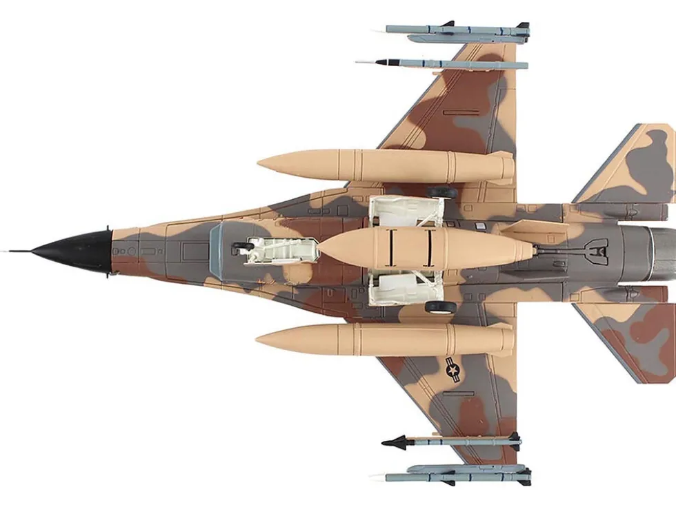 Lockheed F-16C Fighting Falcon Fighter Aircraft "85-474, Rockslide, 706th Aggressor Squadron" United States Air Force "Air Power Series" 1/72 Diecast Model by Hobby Master