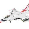 Lockheed F-16C Fighting Falcon Fighter Aircraft "No.10, Thunderbirds, Warbird" United States Air Force "Air Power Series" 1/72 Diecast Model by Hobby Master